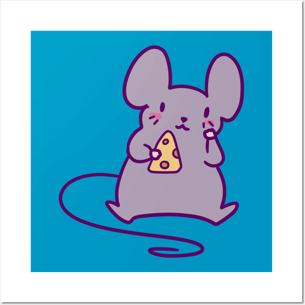 Cheese Mouse Wall Art by saradaboru